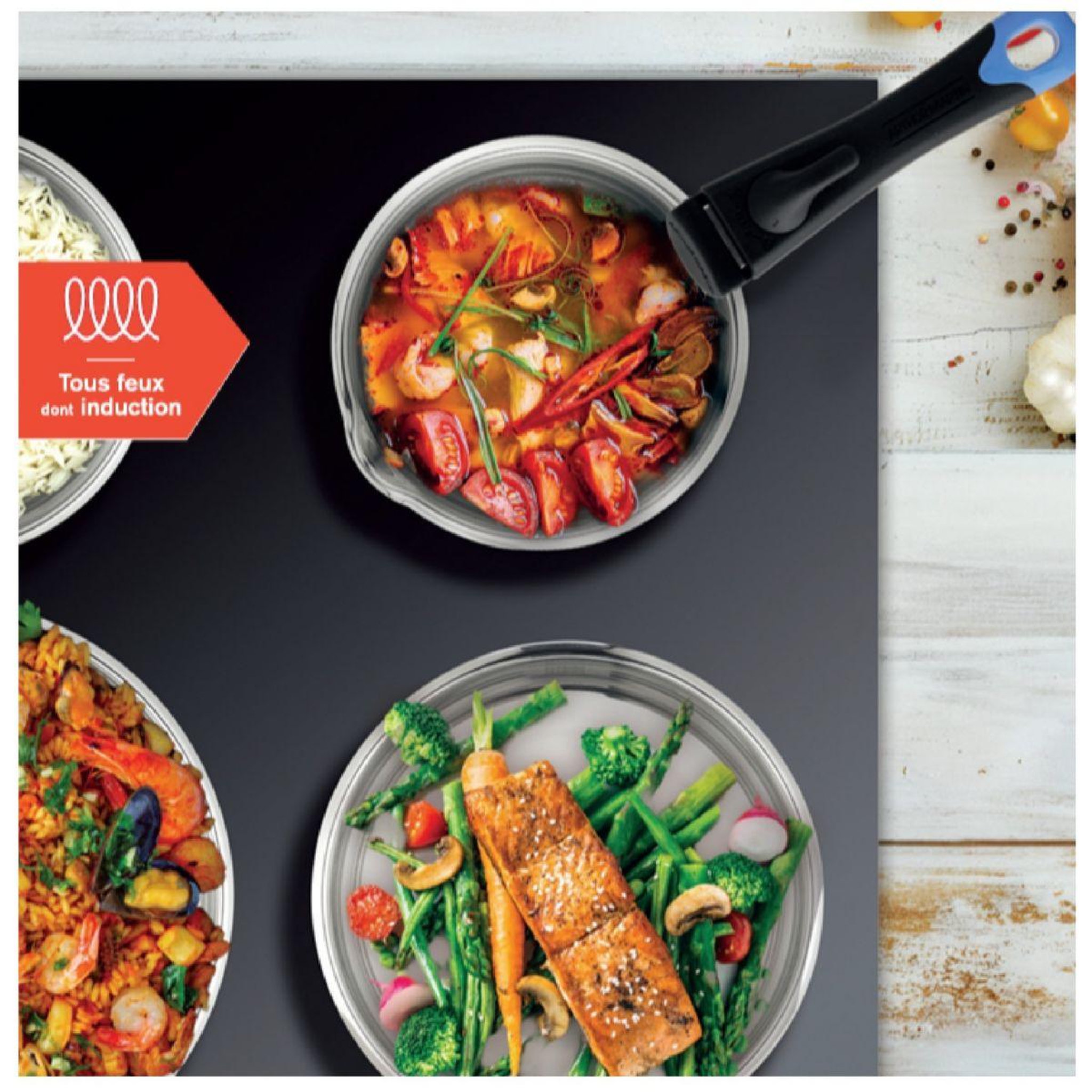 Voir la diapositive 5 : ELECTROLUX Batterie de cuisine 10 pièces am2216