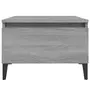 VIDAXL Table d'appoint Sonoma gris 50x46x35 cm Bois d'ingenierie