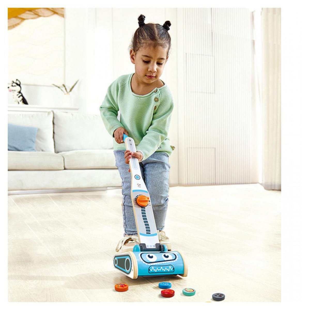 Hape Aspirateur vintage en bois