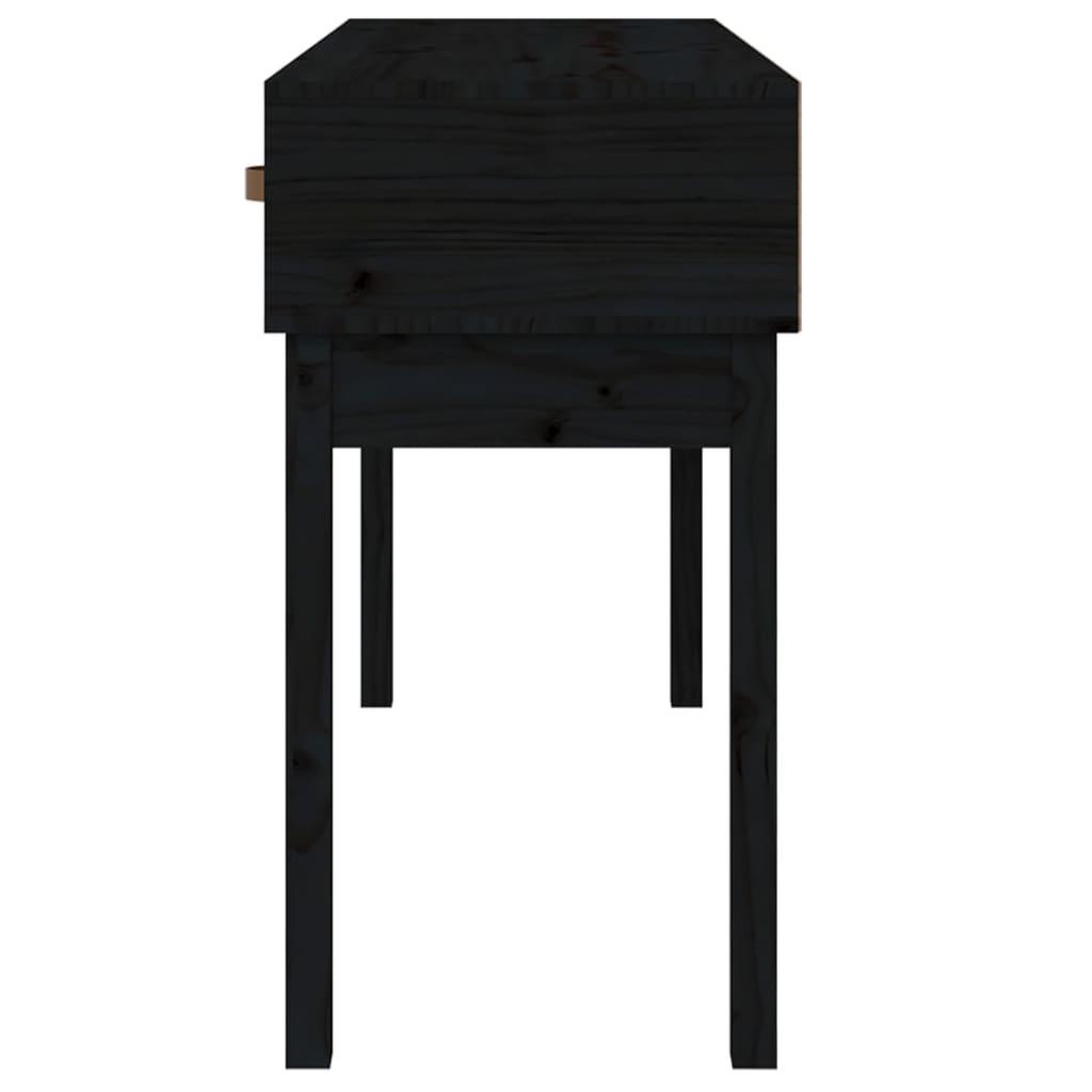Voir la diapositive 5 : VIDAXL Table console Noir 114x40x75 cm Bois massif de pin