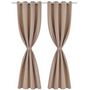 Voir la diapositive 2 : VIDAXL Rideau occultant 2 pcs avec œillets metalliques 135x175cm Creme