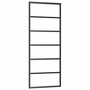 Voir la diapositive 5 : VIDAXL Porte coulissante kit de quincaillerie noir 76x205 cm verre ESG