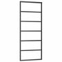 Voir la diapositive 5 : VIDAXL Porte coulissante kit de quincaillerie noir 76x205 cm verre ESG