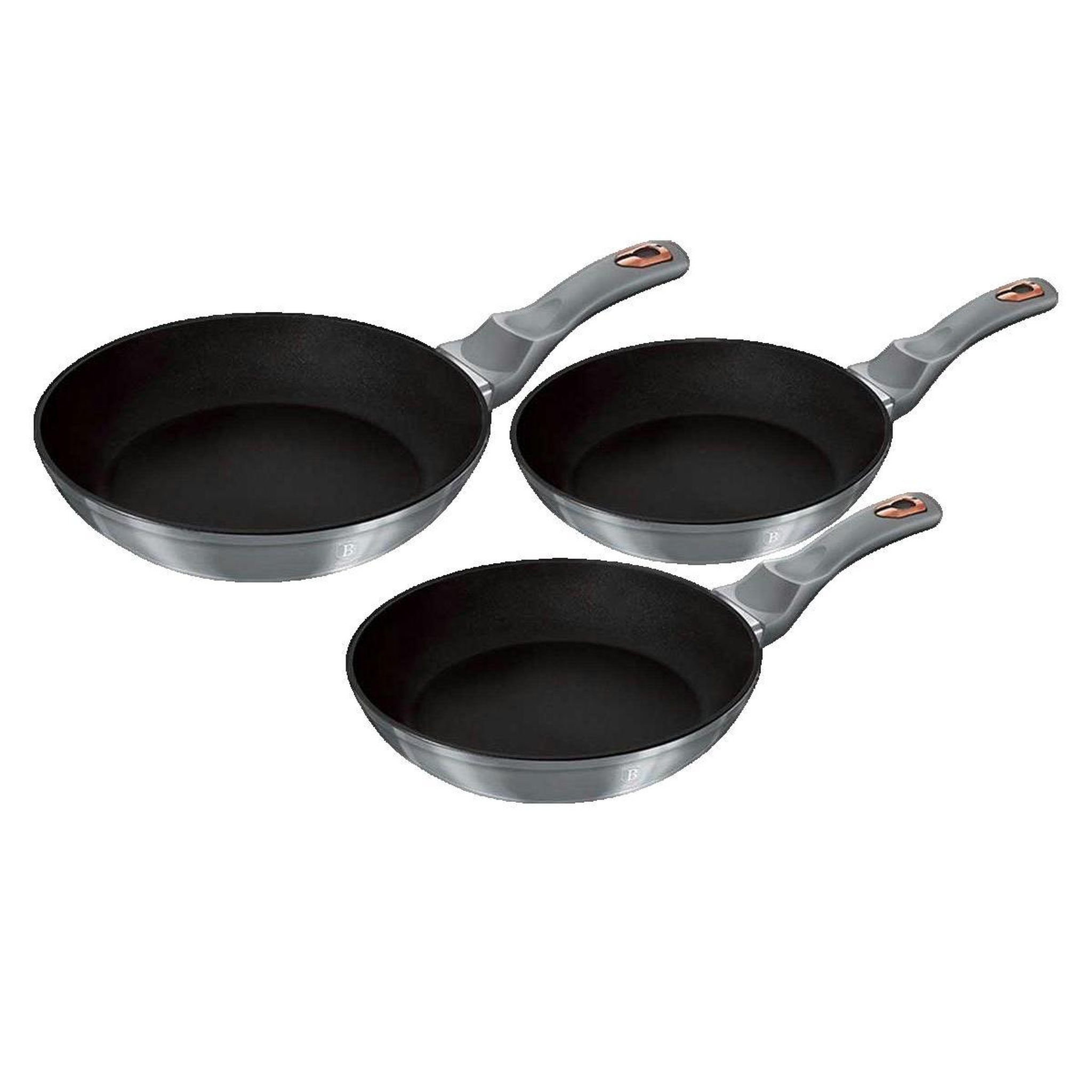 BERLINGER HAUS Set de 3 poêles à frire Berlinger Haus Moonlight antiadhésif en aluminium