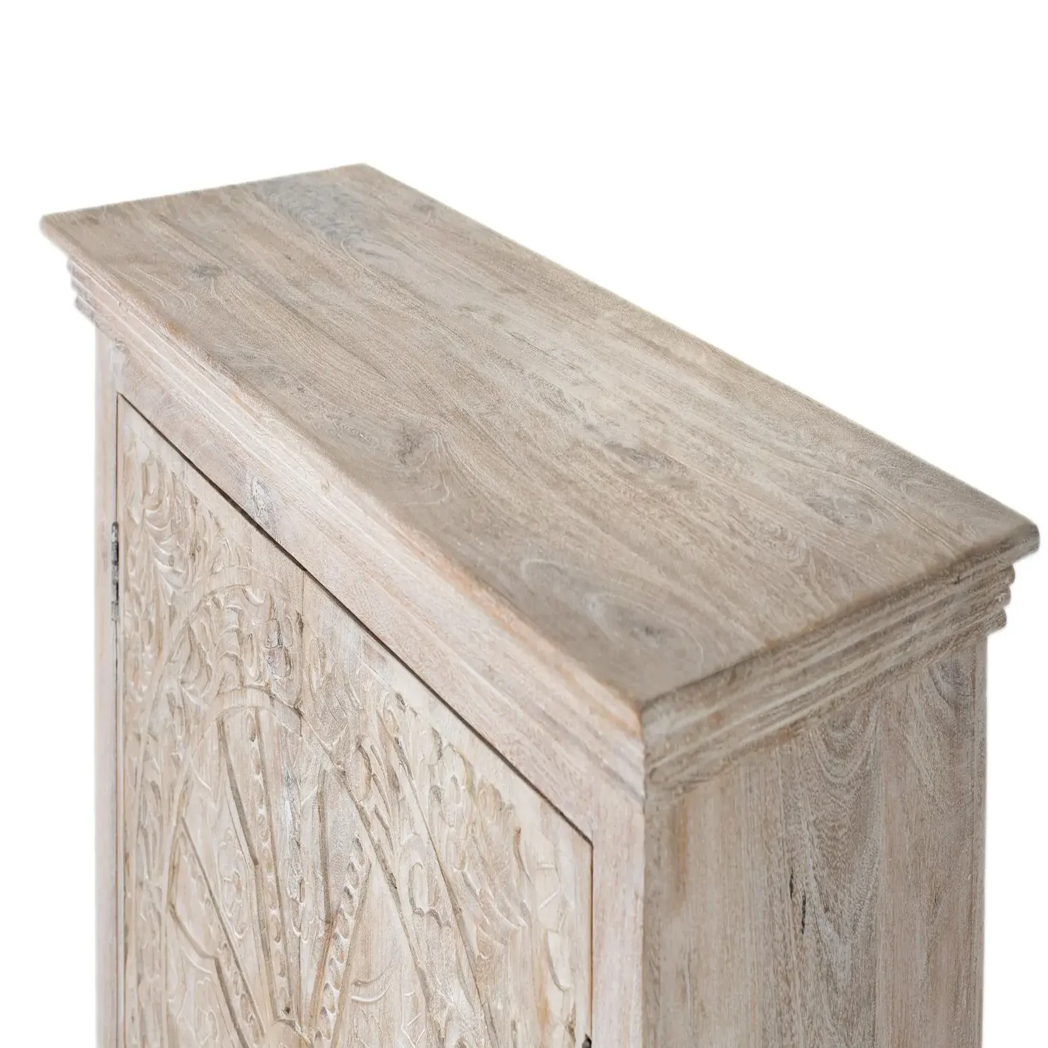 Voir la diapositive 4 : GINER Y COLOMER SL Buffet en bois de manguier 90cm style ethnique colonial sculpté