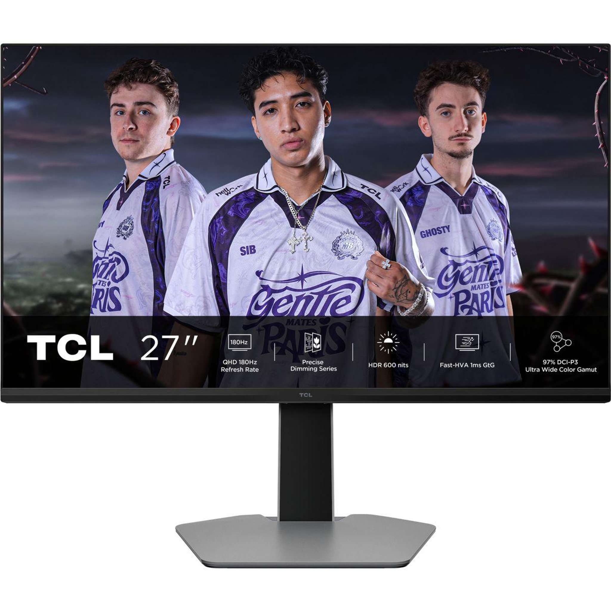 TCL Ecran PC Gamer 27G64 27  QHD 180Hz VA MiniLED HDR 600 HDMI 2.1