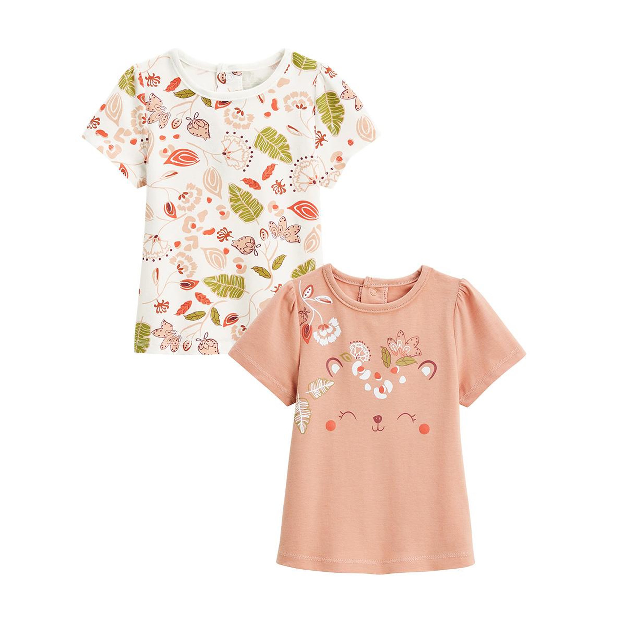 Voir la diapositive 1 : Petit Béguin Lot de 2 t-shirts enfant manches courtes Mindanao