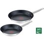 Voir la diapositive 1 : TEFAL Batterie de cuisine Cook Eat 2 poeles 24/28 cm