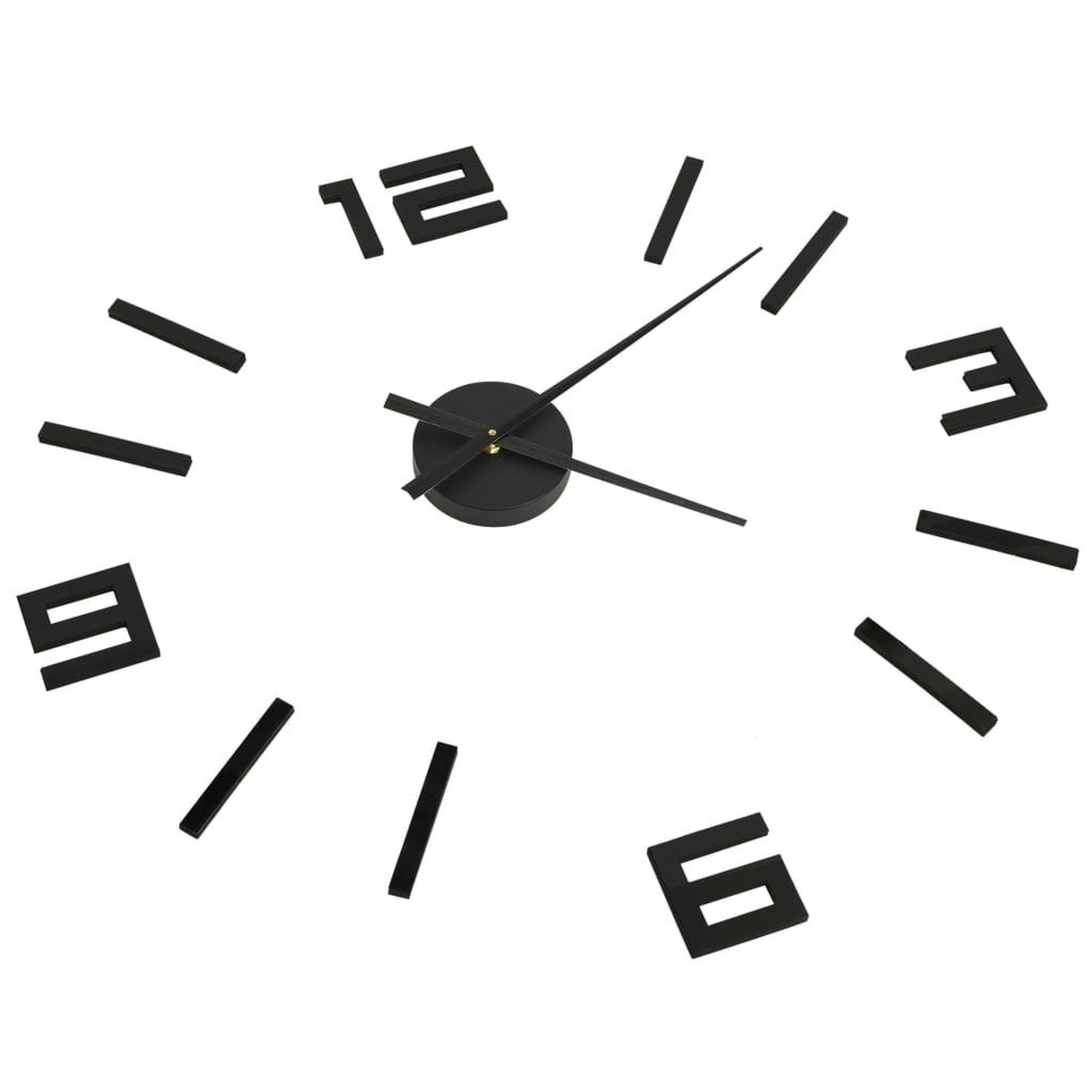 Voir la diapositive 3 : VIDAXL Horloge murale 3D Design moderne Noir 100 cm XXL