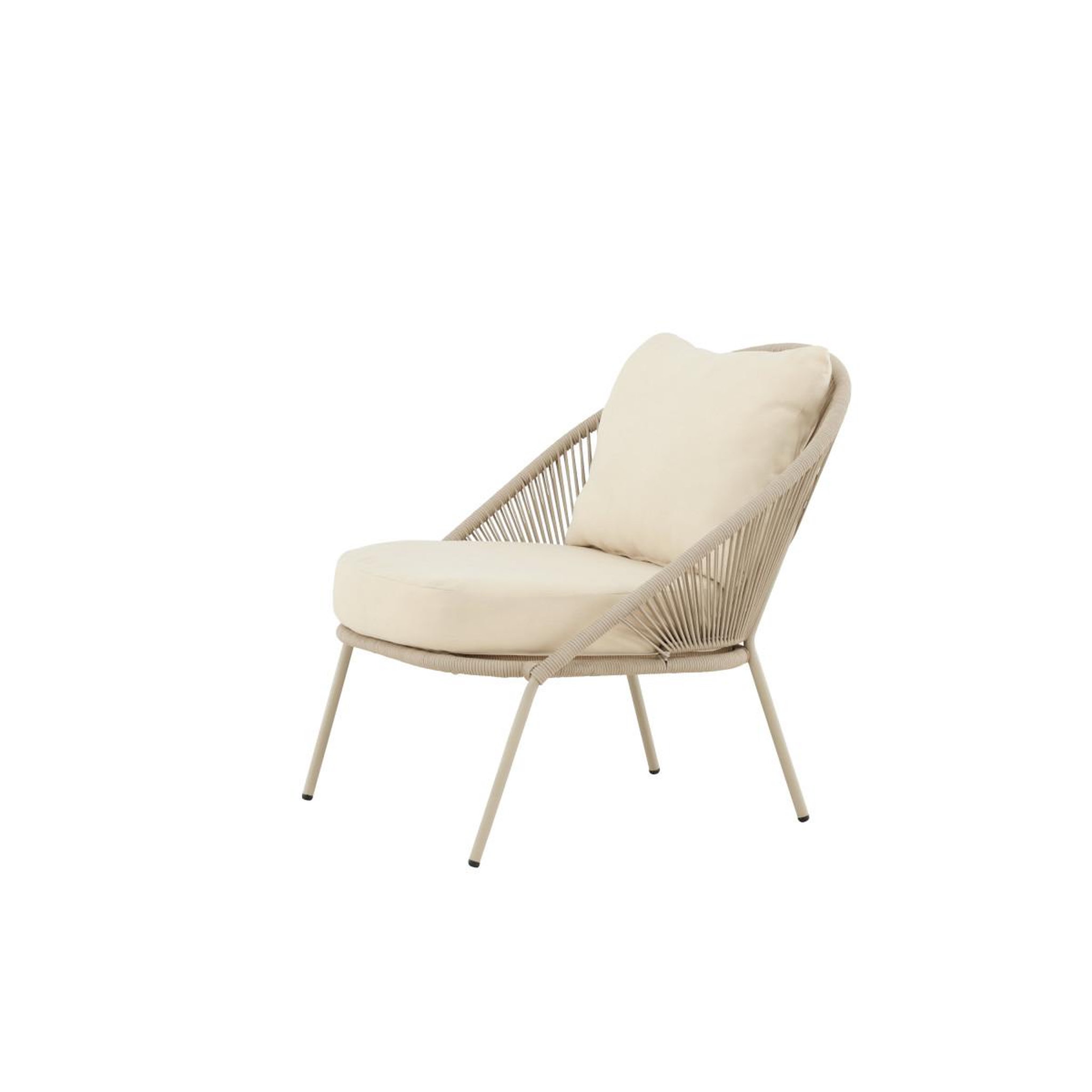 Voir la diapositive 4 : Paris Prix Fauteuil de jardin lounge  lindos  77cm beige