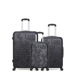 LES P'TITES BOMBES LPB LPB LUGGAGE - LOT DE 3 - Valises grand format, weekend et cabine NAIS. Coloris disponibles : Bleu, Noir, Gris, Rose, Vert, Beige