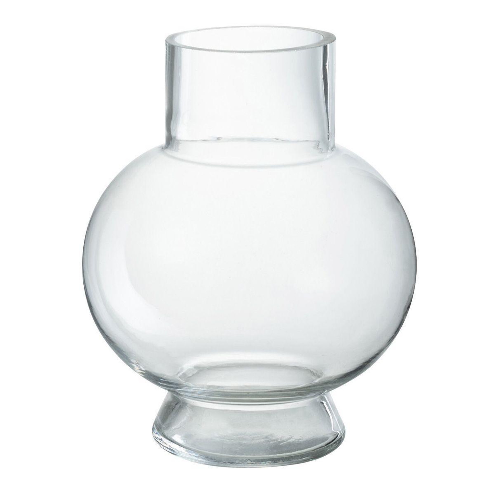 J-LINE Vase boule en verre  pinky perfect  22cm transparent