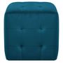 Voir la diapositive 3 : VIDAXL 2 pcs Poufs Bleu 30 x 30 x 30 cm Tissu velours