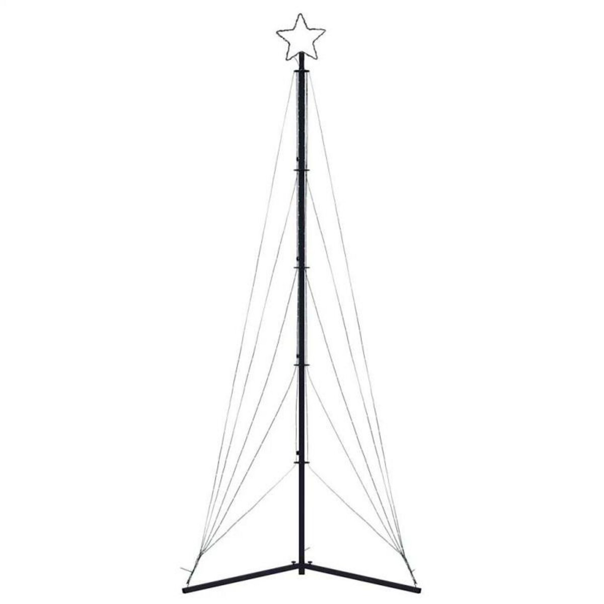 VIDAXL Guirlande de sapin de Noël 525 LED blanc froid 302 cm