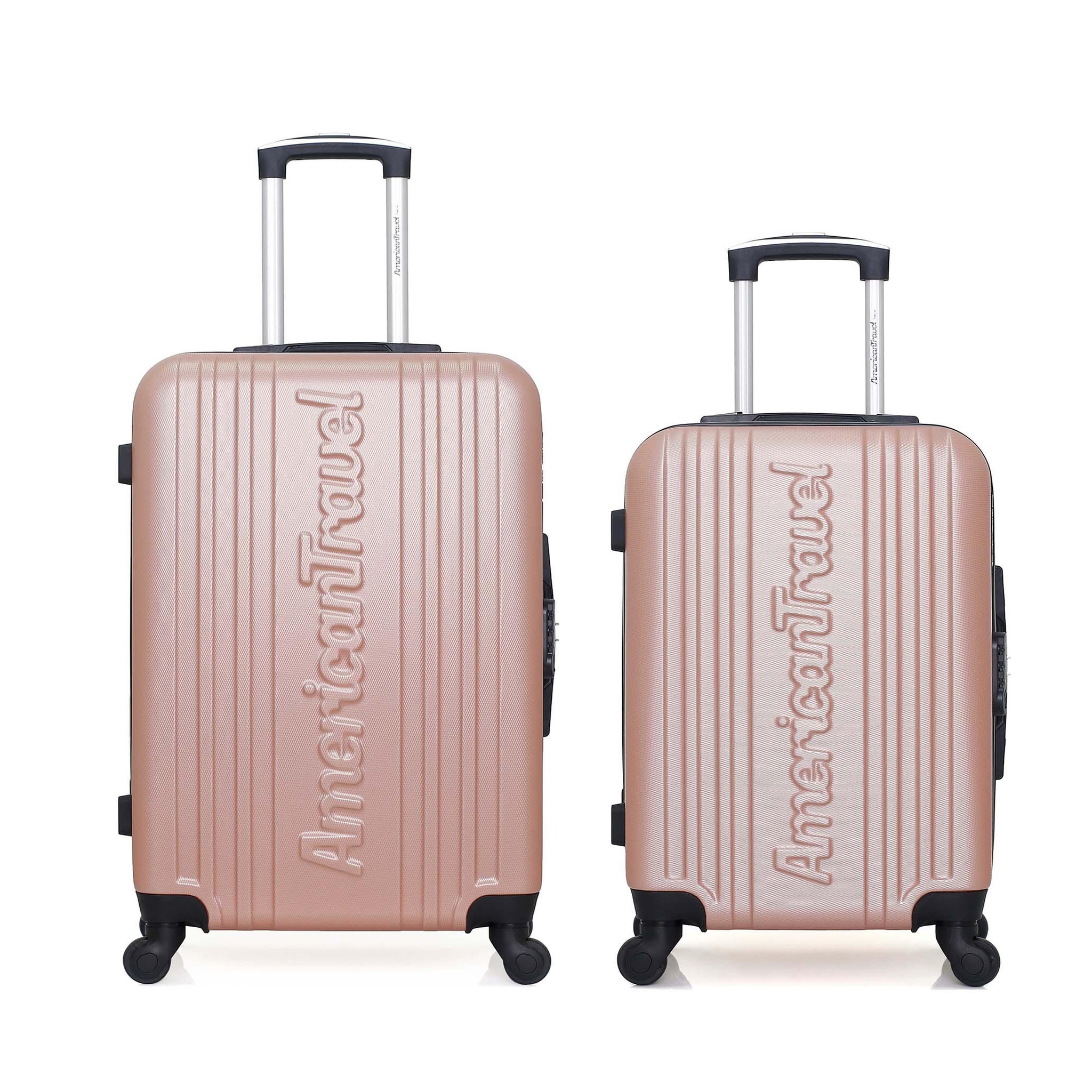 AMERICAN TRAVEL American travel - lot de 2 - valise weekend et valise cabine springfield