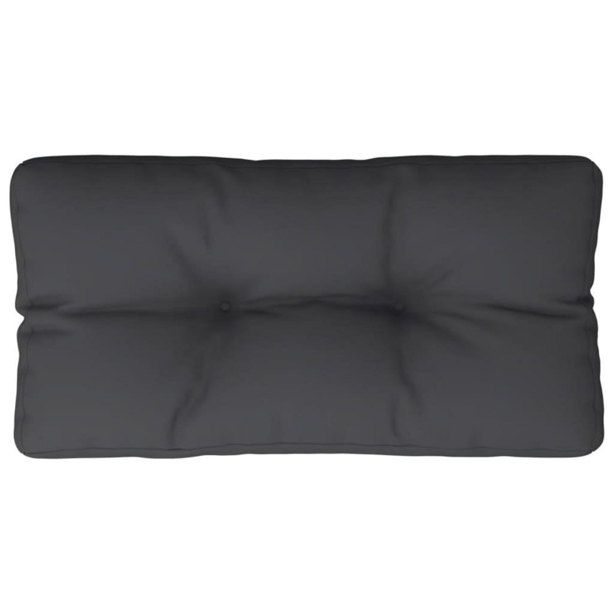 VIDAXL Coussin de palette noir 70x40x12 cm tissu