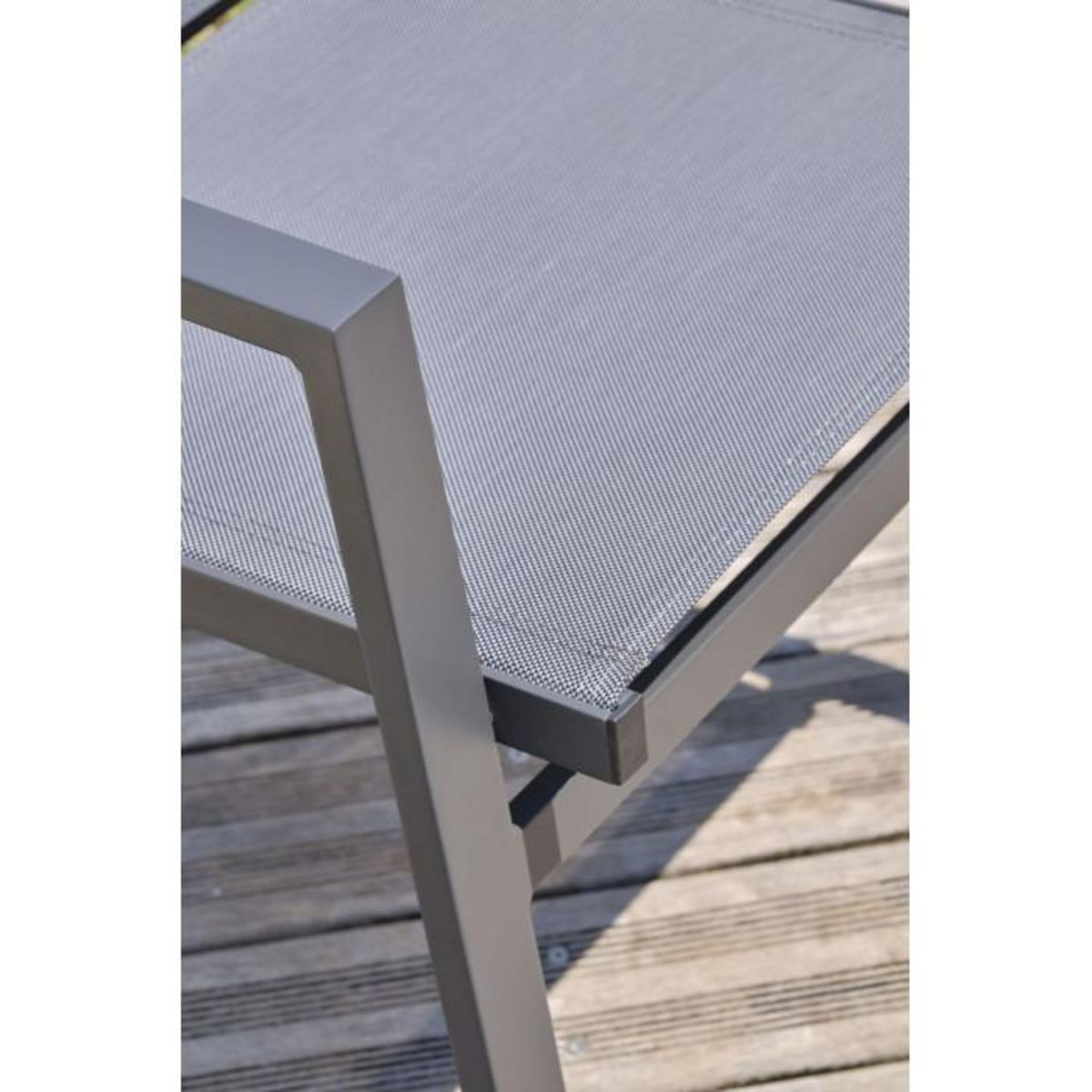 Paris Prix Lot de 2 Fauteuils de Jardin Empilables  Floride  86cm Gris Anthracite