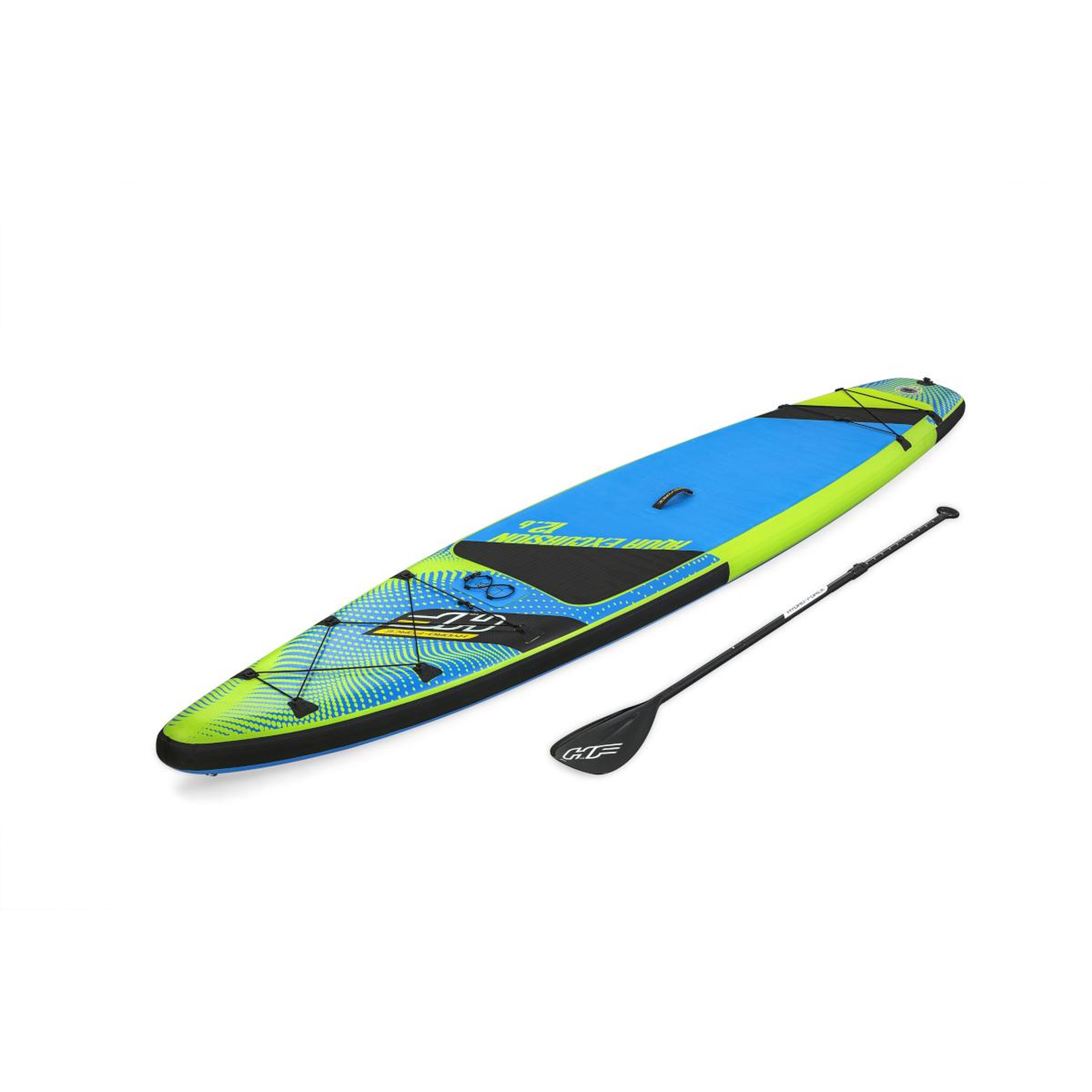 Voir la diapositive 2 : BESTWAY Kit paddle sup gonflable aqua excursion tech 3,81 m - 65373