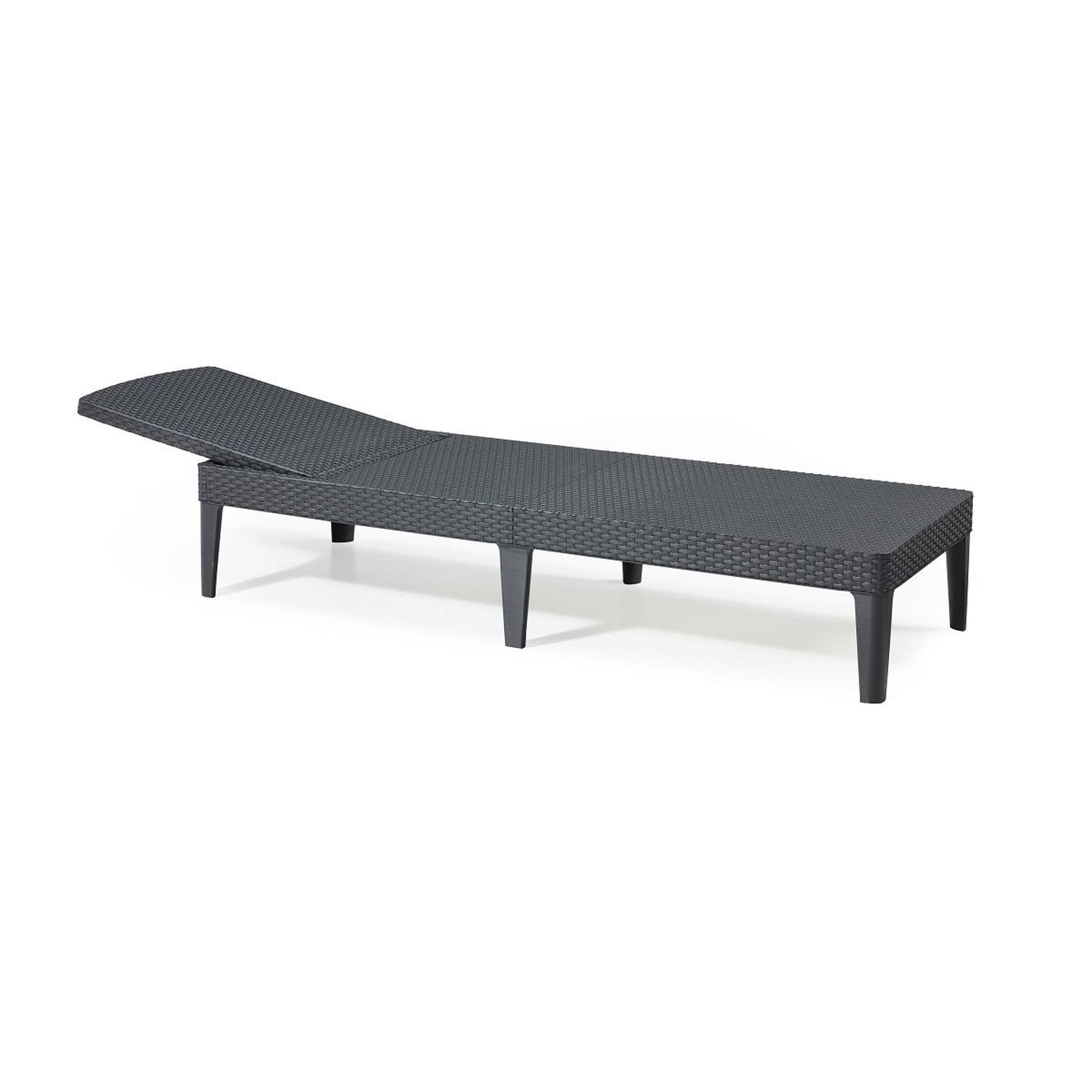 Voir la diapositive 4 : Bain de soleil résine 4 positions gris anthracite JAYPUR