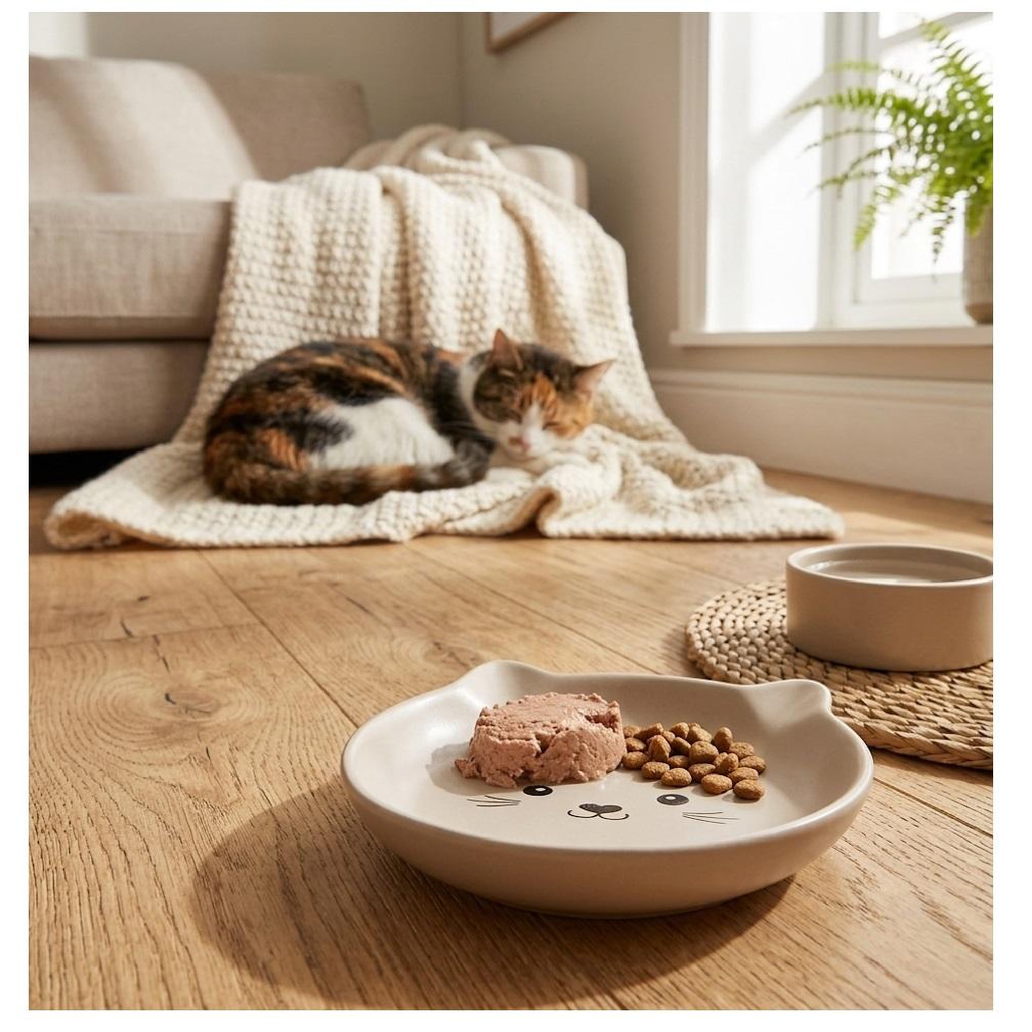 Voir la diapositive 5 : Eden Gamelle ovale en céramique pour chat anti-stress