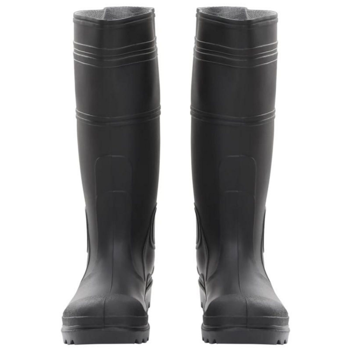 VIDAXL Bottes de pluie noir taille 40 PVC