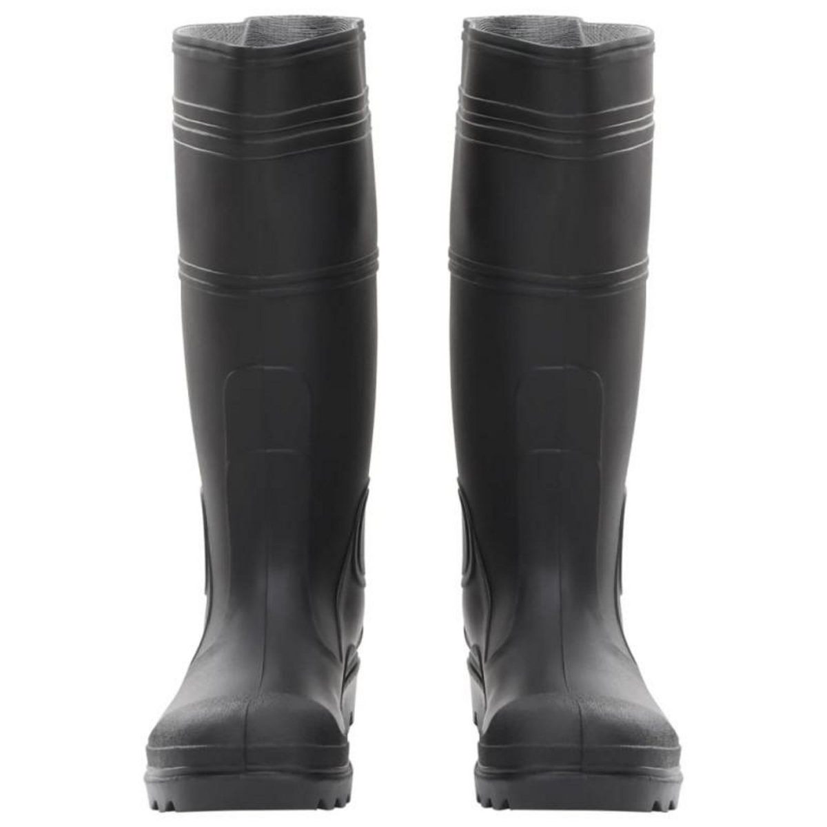VIDAXL Bottes de pluie noir taille 40 PVC