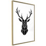 Voir la diapositive 1 : Paris Prix Affiche Murale Encadrée  Geometric Stag