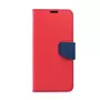 amahousse Housse Galaxy S8 Plus folio rouge texturé languette