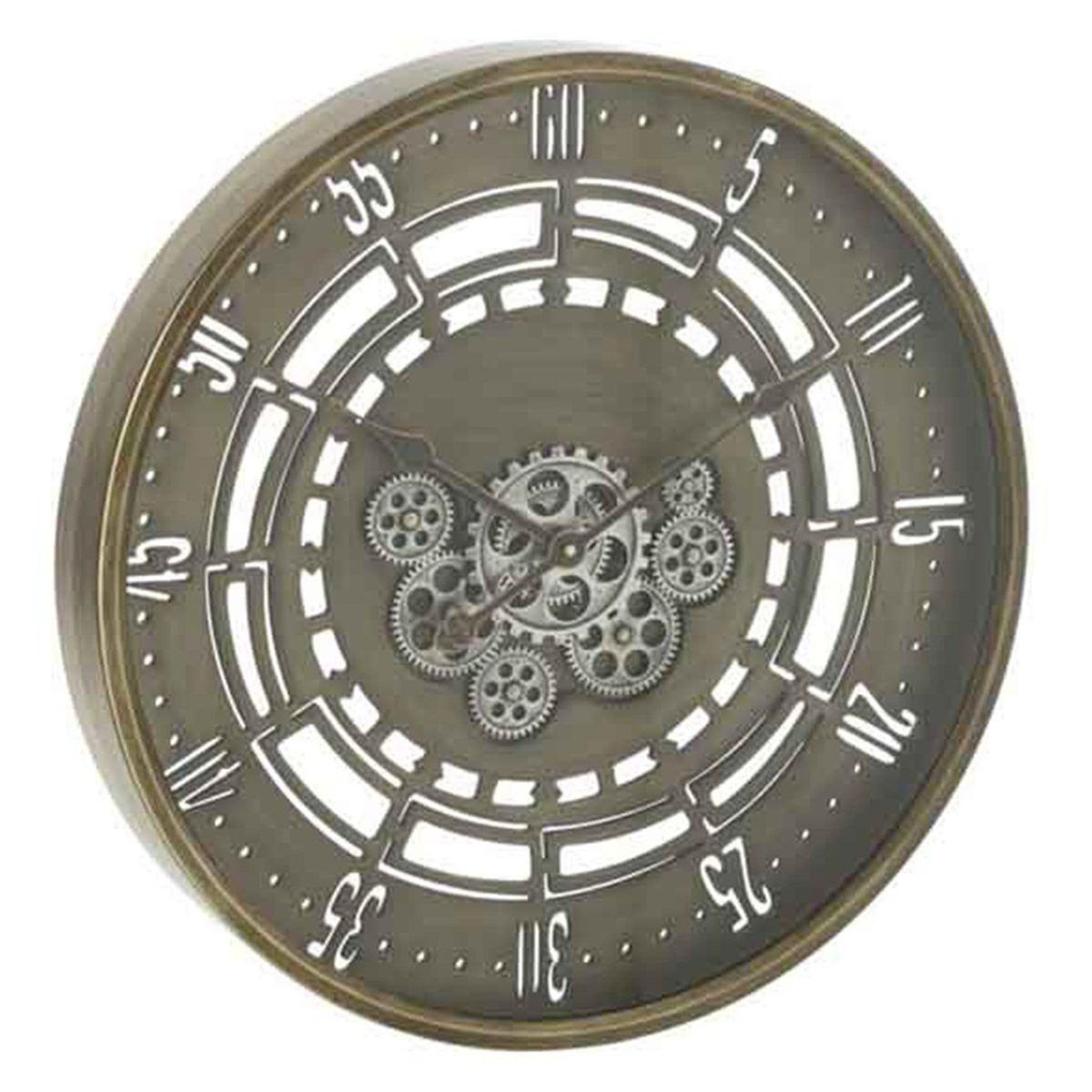 Paris Prix Horloge Murale  Engrenage Secondes  60cm Cuivre