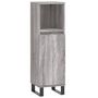 Voir la diapositive 2 : VIDAXL Armoire salle de bain sonoma gris 30x30x100 cm