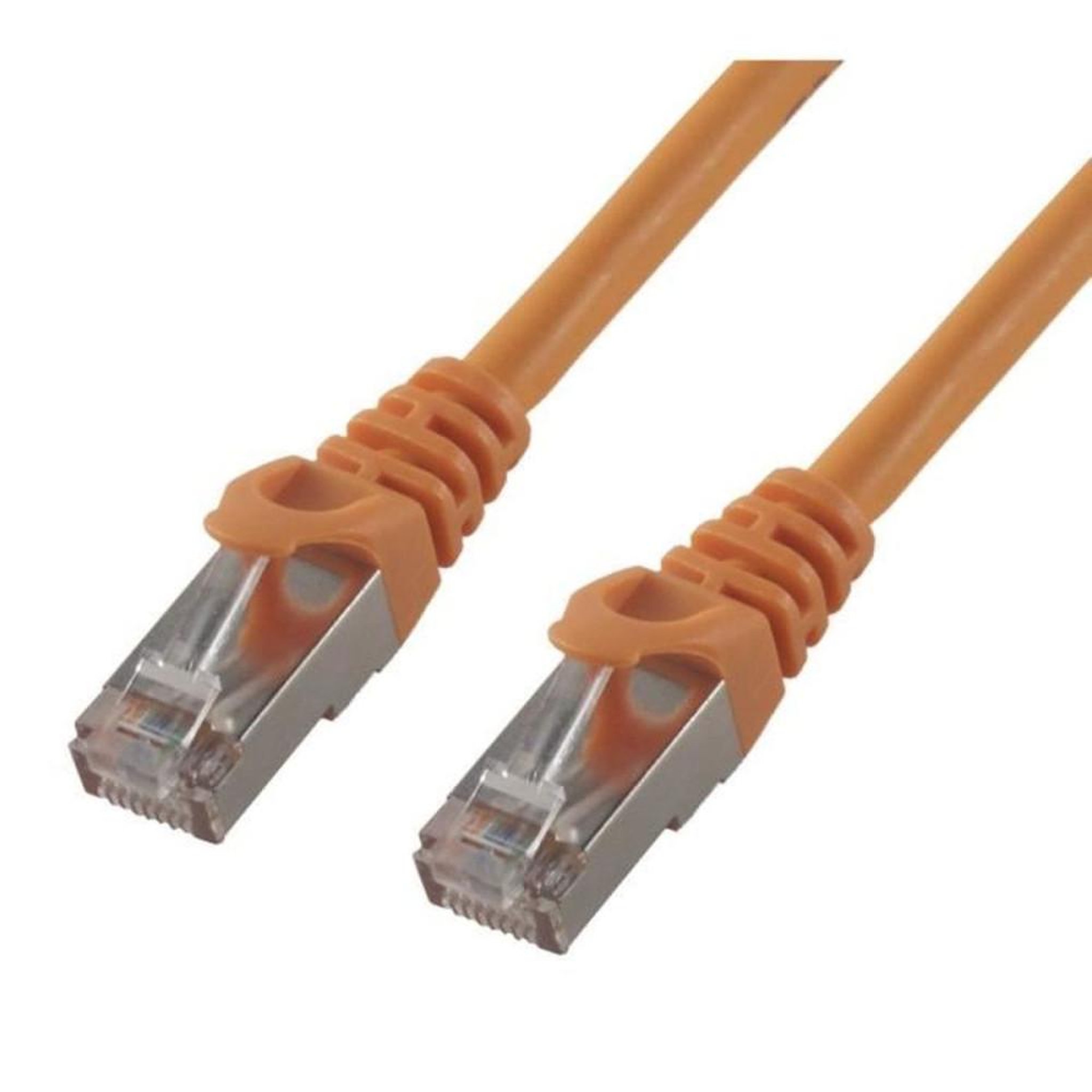 Voir la diapositive 2 : MCL-Samar Câble réseau Cat 6 RJ45 mâle vers RJ45 mâle blindé 3 m orange