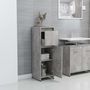 Voir la diapositive 4 : VIDAXL Armoire de salle de bain Gris beton 30x30x95 cm Bois ingenierie