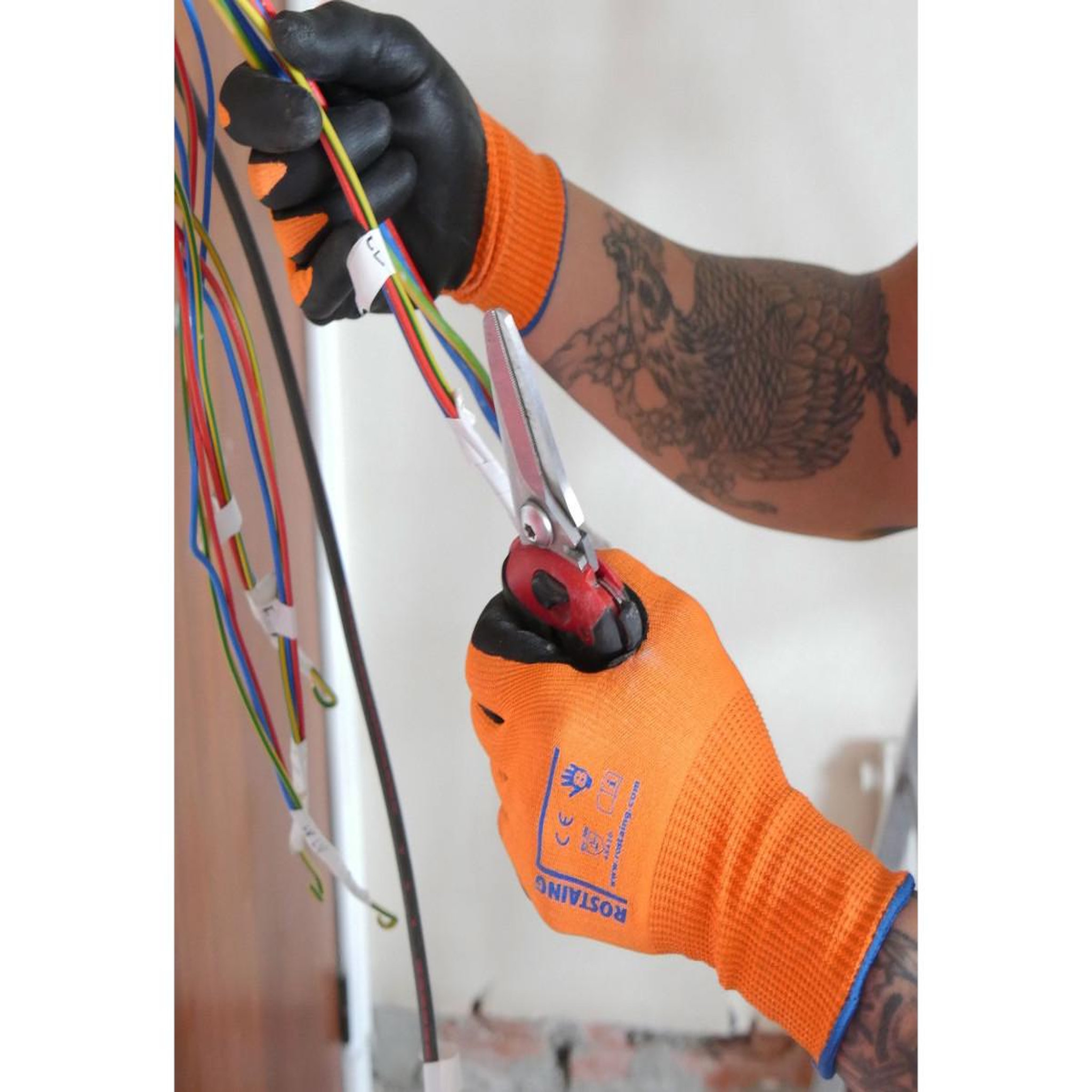 Voir la diapositive 3 : ROSTAING Gants anti-coupure tous travaux DURANIT PLUS - Taille 10 - Rostaing
