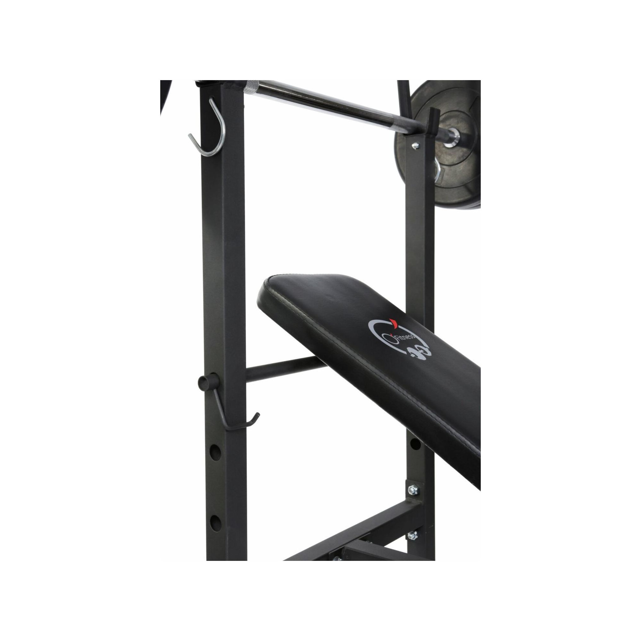 Voir la diapositive 6 : O'Fitness Banc de musculation avec poste jambe - barre et 20 kg de poids inclus - o'fitness - maison/appartement