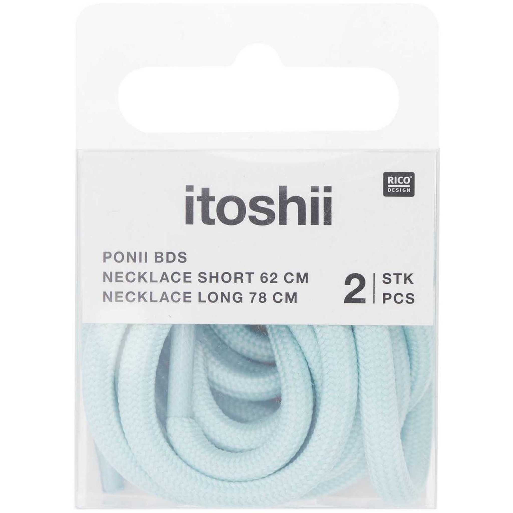Voir la diapositive 1 : RICO DESIGN Itoshii pack 2 cordons 2 tailles bleu
