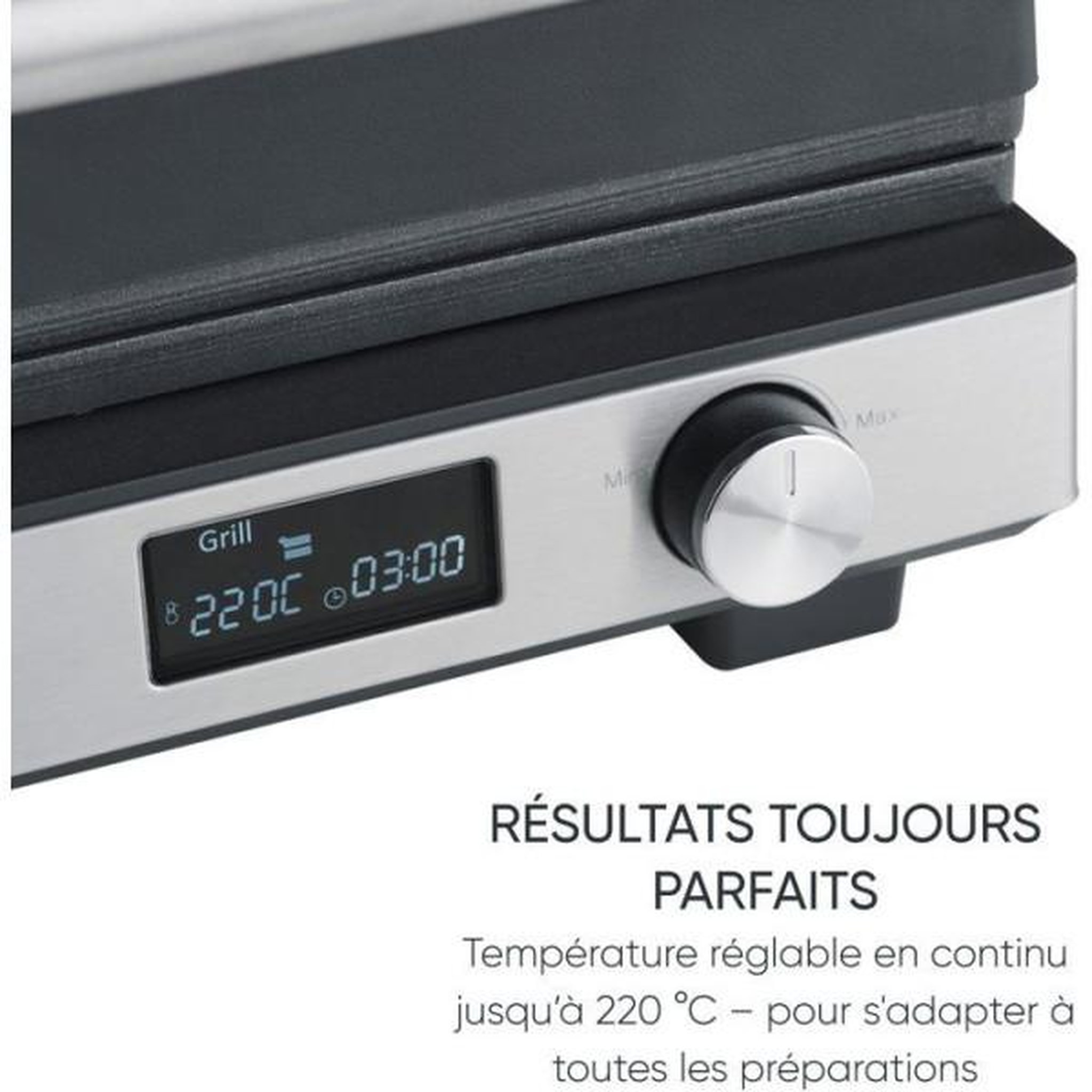 Voir la diapositive 5 : SEVERIN Gril viande 3en1 2000w noir/inox - KG2380
