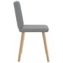 Voir la diapositive 5 : VIDAXL Chaises a manger lot de 6 gris clair tissu