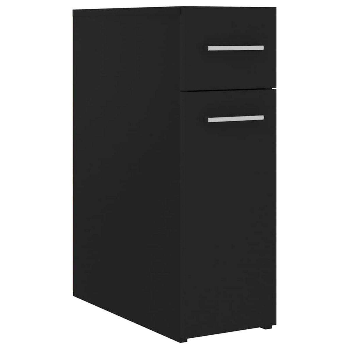 VIDAXL Armoire d'apothicaire Noir 20x45,5x60 cm Bois d'ingenierie
