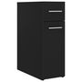 Voir la diapositive 2 : VIDAXL Armoire d'apothicaire Noir 20x45,5x60 cm Bois d'ingenierie