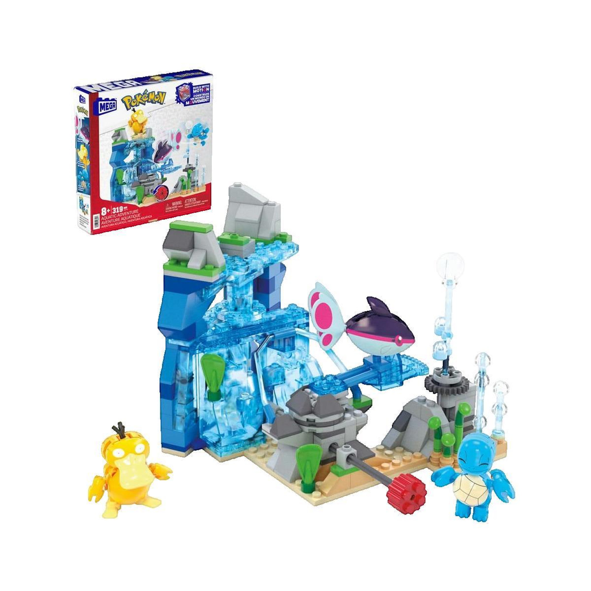 MATTEL Jeu de construction Mattel MEGA Pokémon Aventure Aquatique Bleu