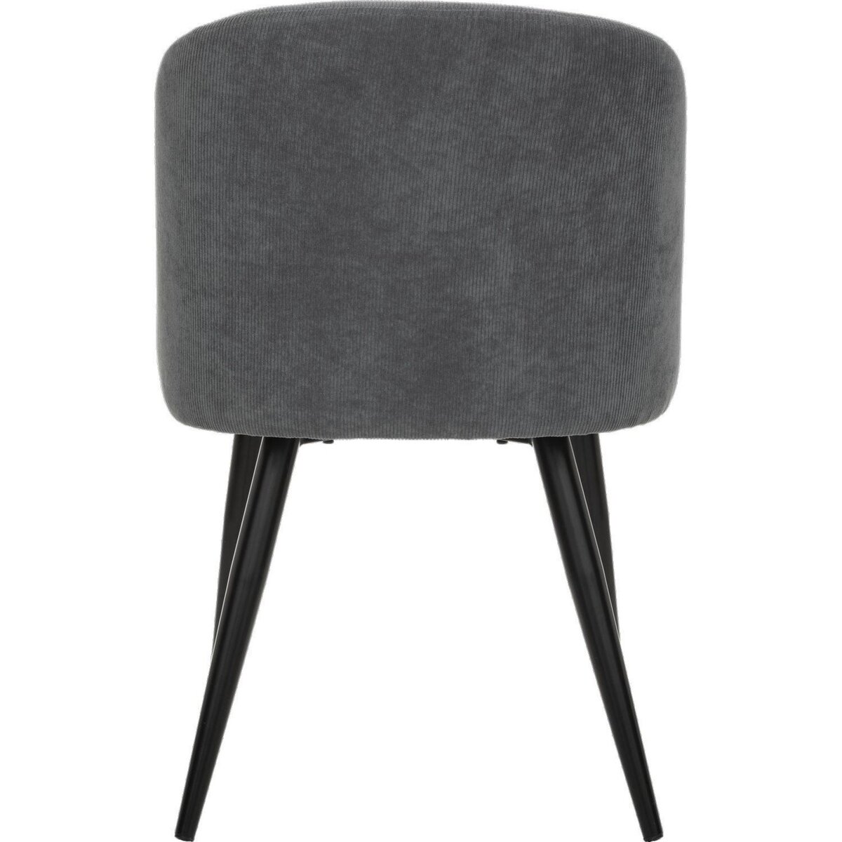 TOILINUX Lot de 4 chaises en velours côtelé CELESTE