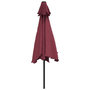 Voir la diapositive 4 : VIDAXL Parasol de jardin avec mat en metal rouge bordeaux 300 cm