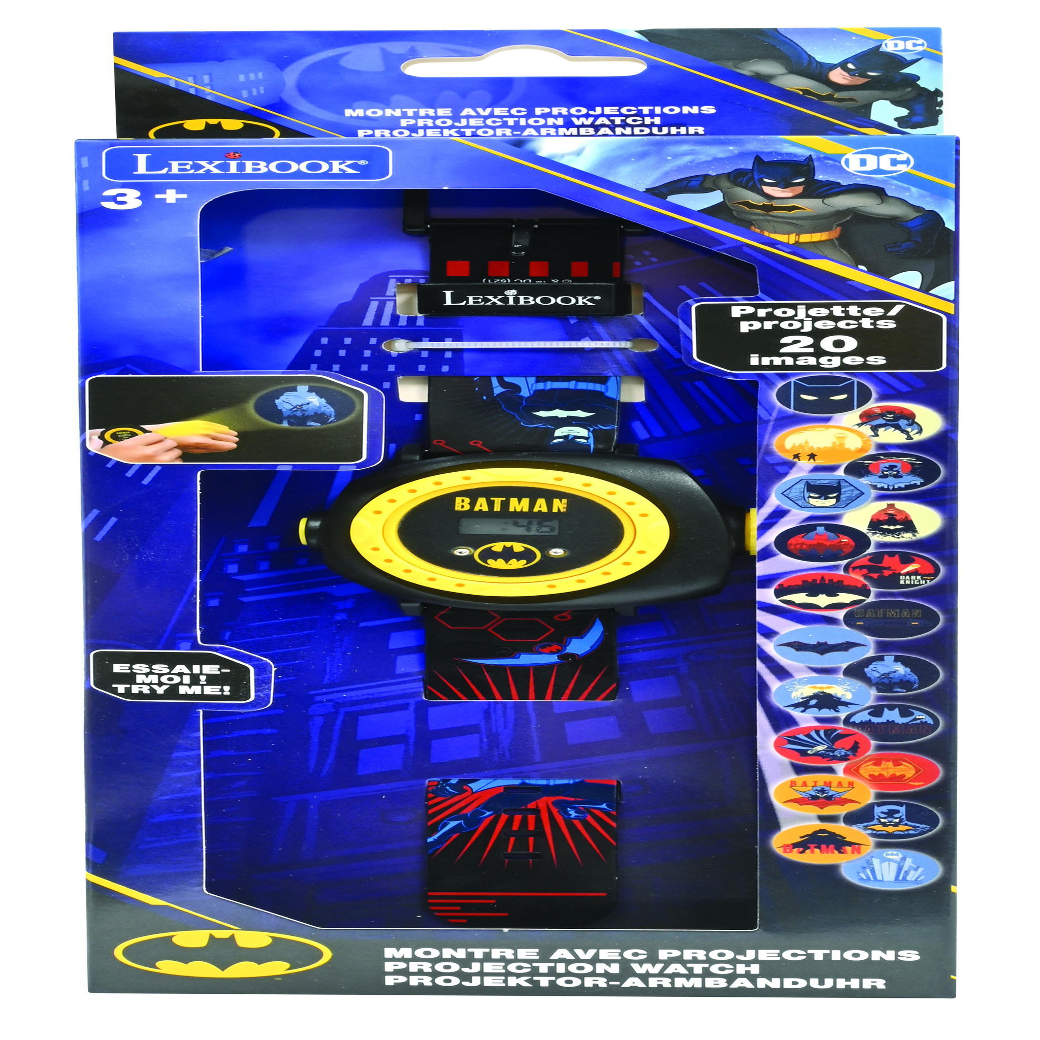 Voir la diapositive 2 : Lexibook Montre digitale avec projection Batman