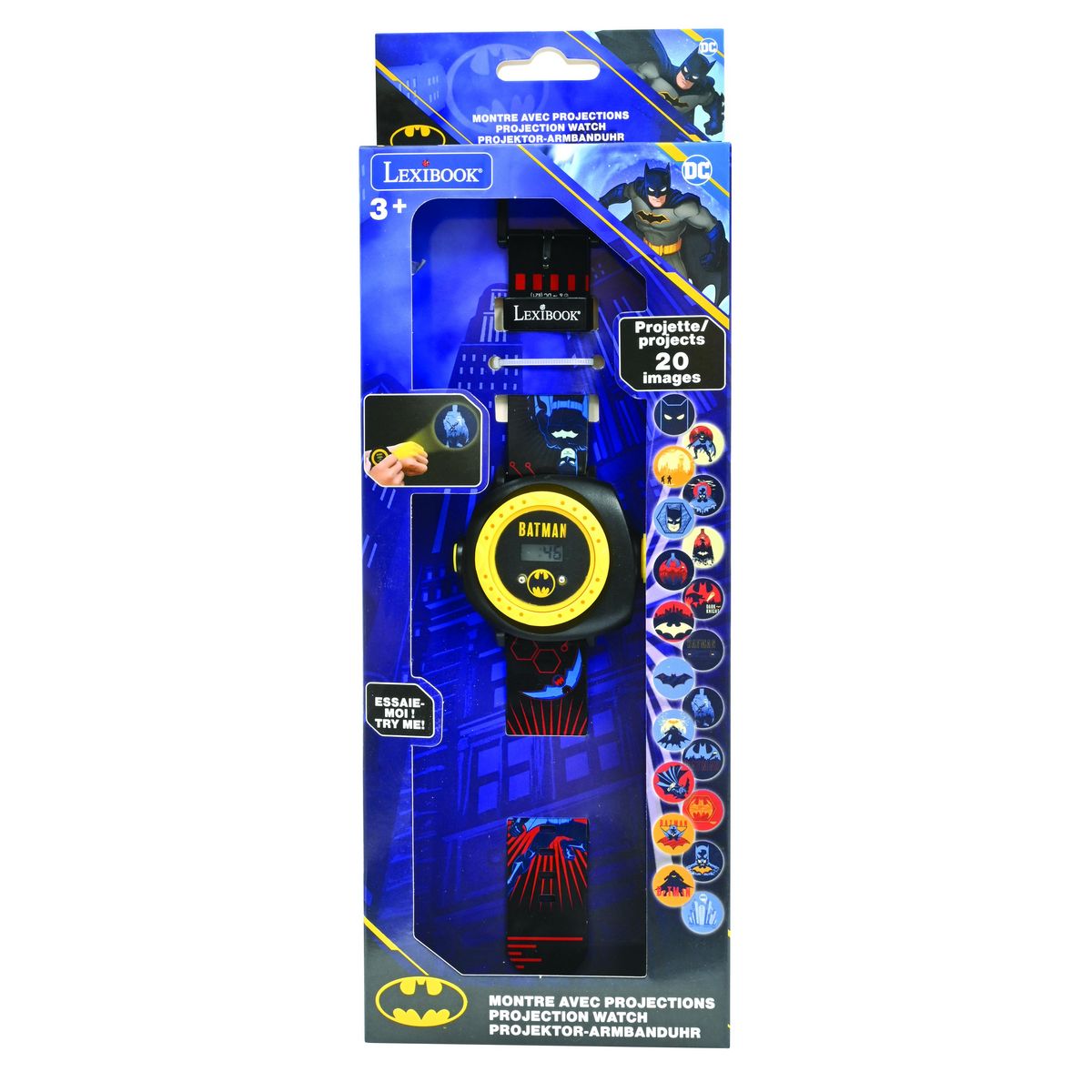 Lexibook Montre digitale avec projection Batman