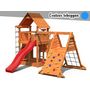 Voir la diapositive 1 : Fungoo Aire de jeux Big Leader Spider + Bac à sable + Corde + Toboggan Bleu - Fungoo