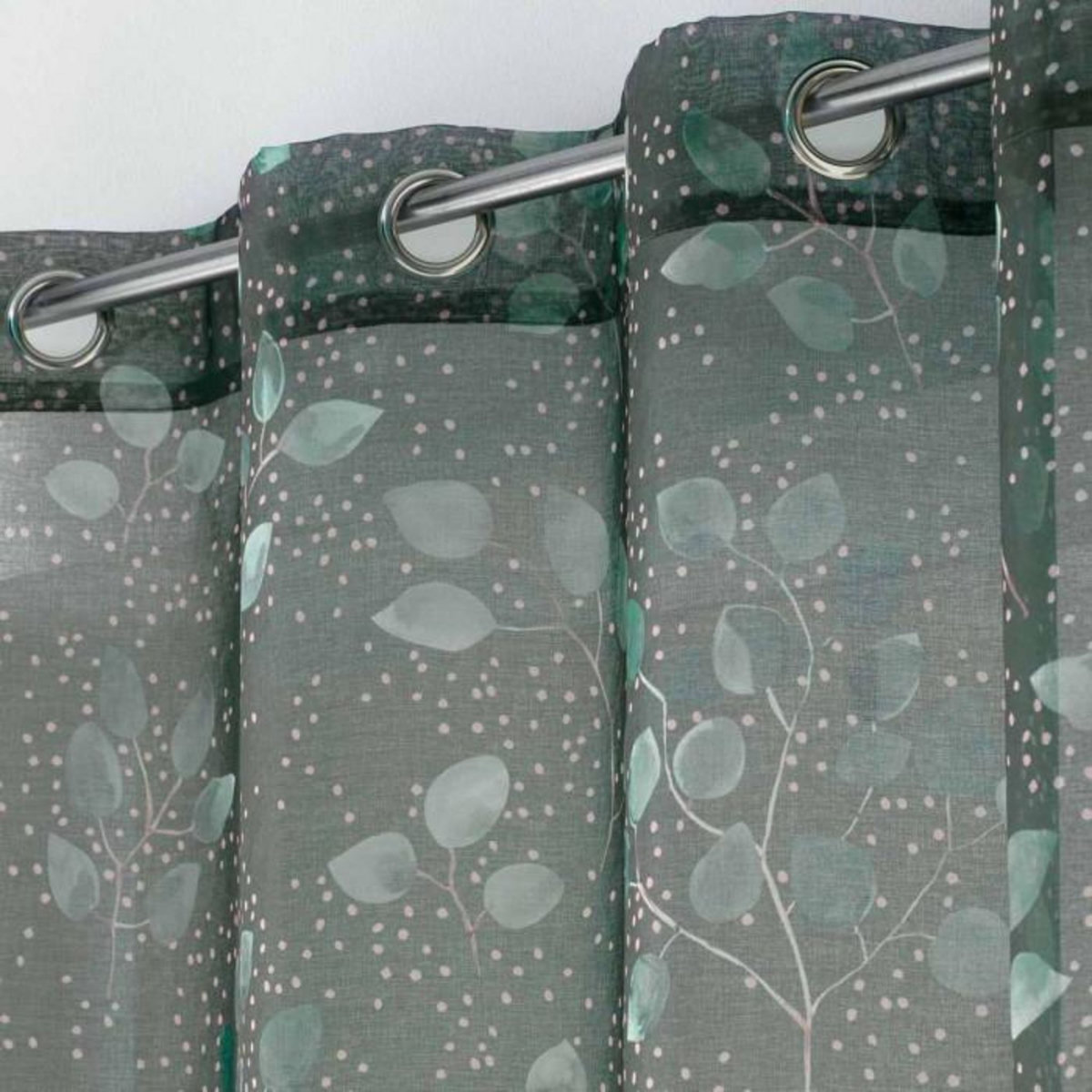 Paris Prix Rideau Voilage à Œillets  Antalya  140x240cm Kaki