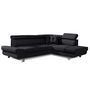 Voir la diapositive 6 : BEST MOBILIER Lisbona - canapé d'angle droit convertible - 5 places - avec têtières