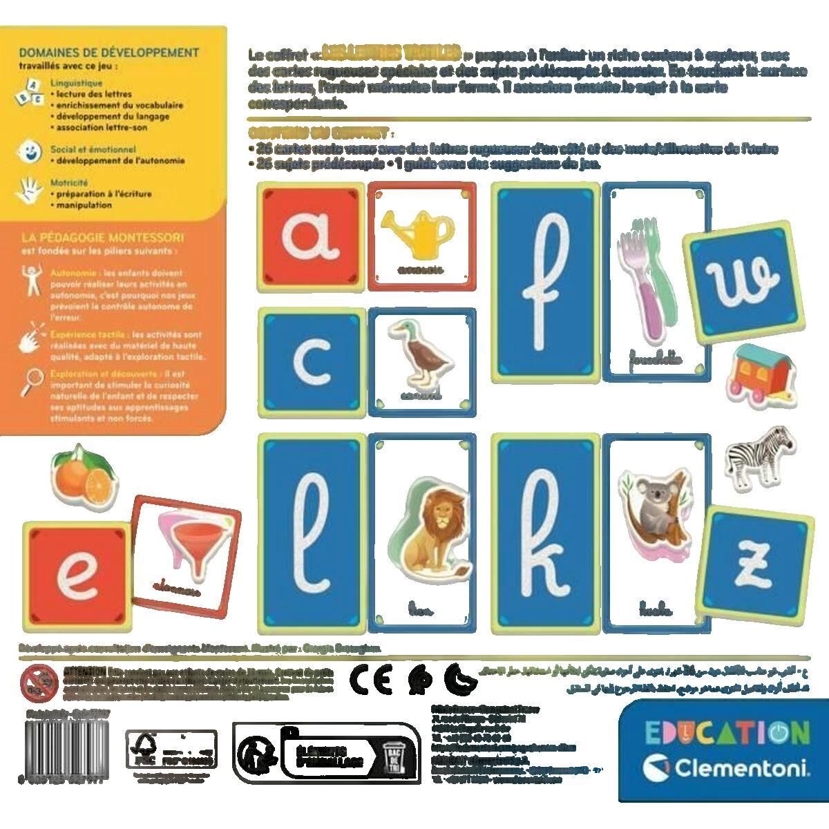 CLEMENTONI Jeu éducatif Clementoni Montessori tactile et ludique