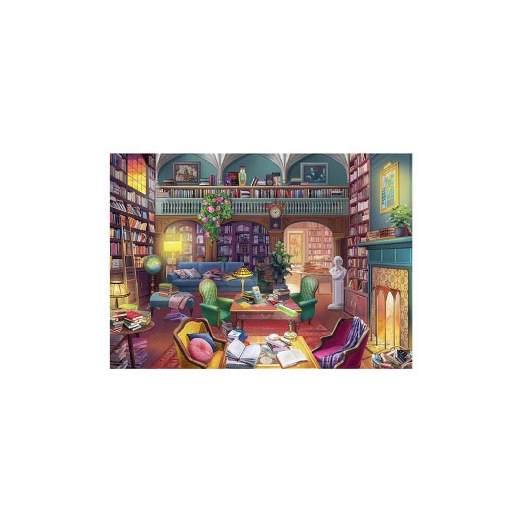 Voir la diapositive 2 : RAVENSBURGER Ravensburger - Jigsaw puzzle Dream library, 500 pcs. 174591