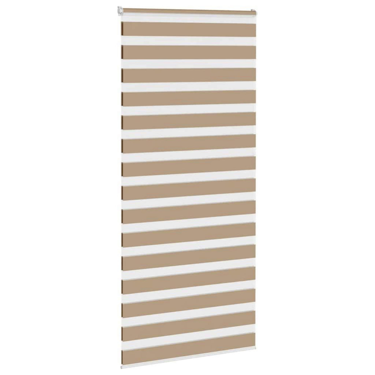 VIDAXL Store zebre marron sable largeur du tissu 110,9 cm polyester